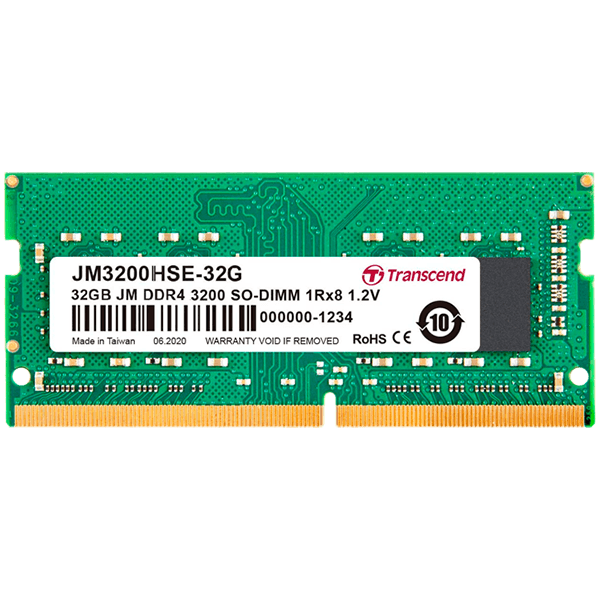 32GB JM DDR4 3200 SO- 2Rx8 2Gx8 CL22 1.2V