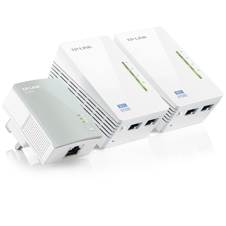 AV500 2-port Powerline WiFi Extender 3-pack KIT