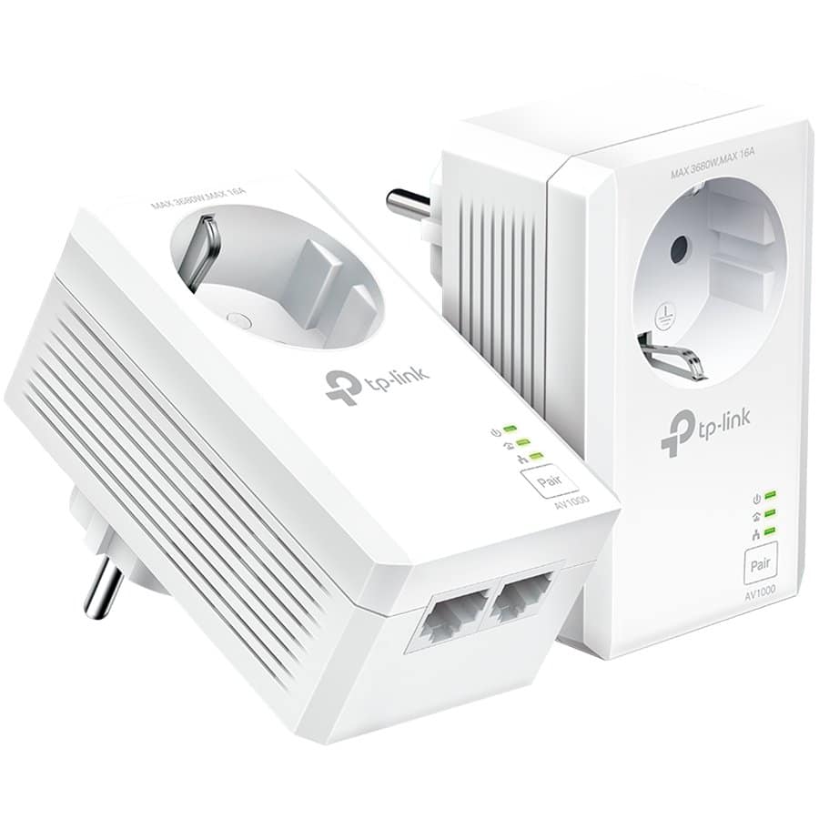 AV1000 2-Port Gigabit Passthrough Powerline Starter Kit