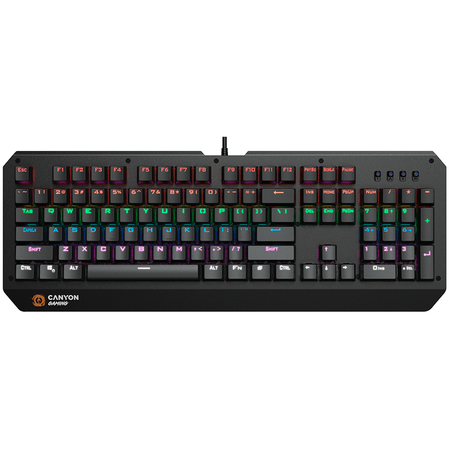 Hazard GK-6, mehanička, rainbow LED, 104 tipke