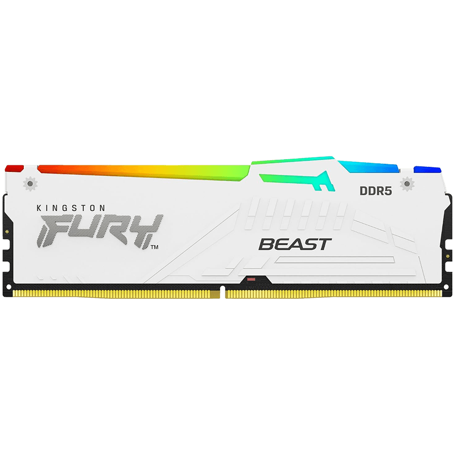 32GB 6000MT/s DDR5 CL30 FURY Beast White RGB EXPO