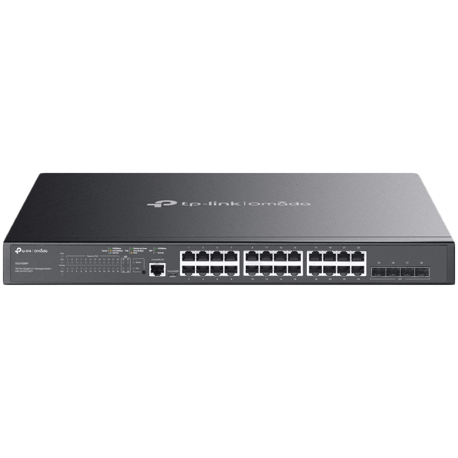 SG3428MP Omada 28-Port Gigabit L2+ Managed 24× Gigabit 802.3af/at PoE+…