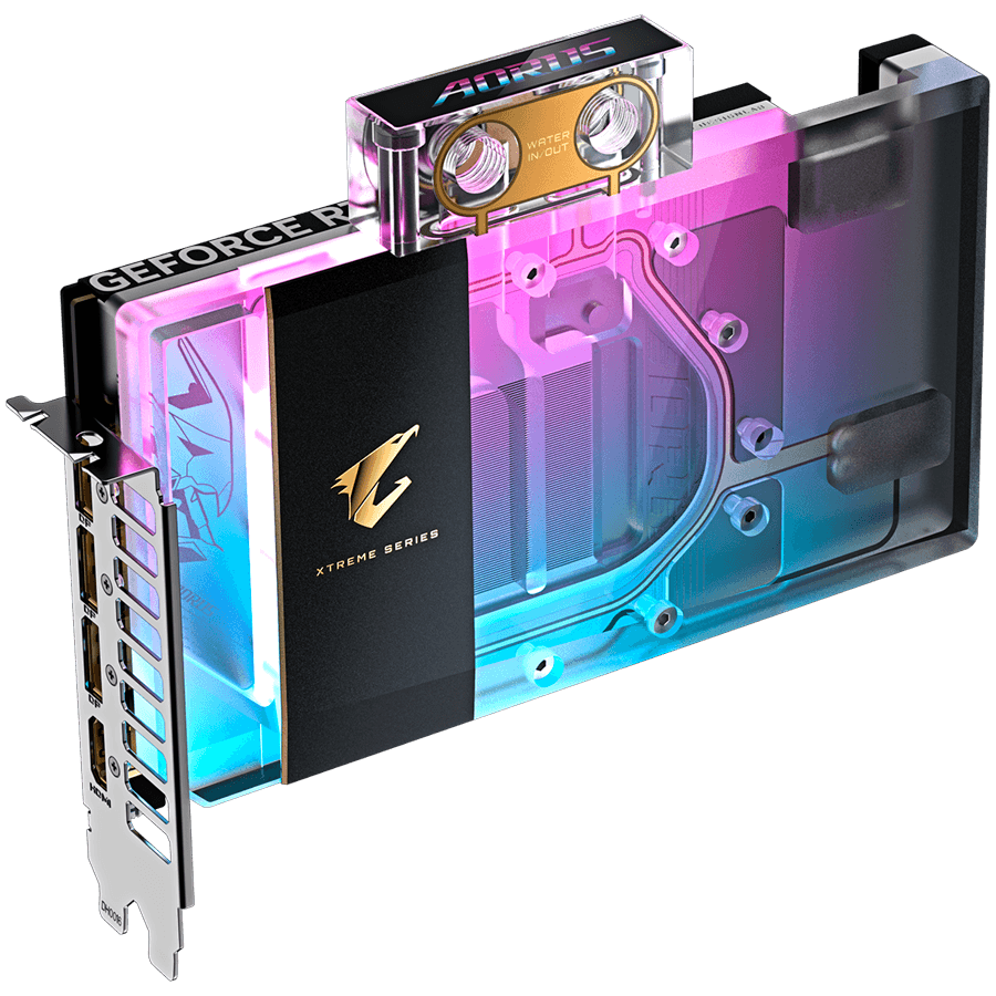 NVIDIA GeForce RTX 5080 AORUS XTREME WATERFORCE WB 16G — fotografija 2