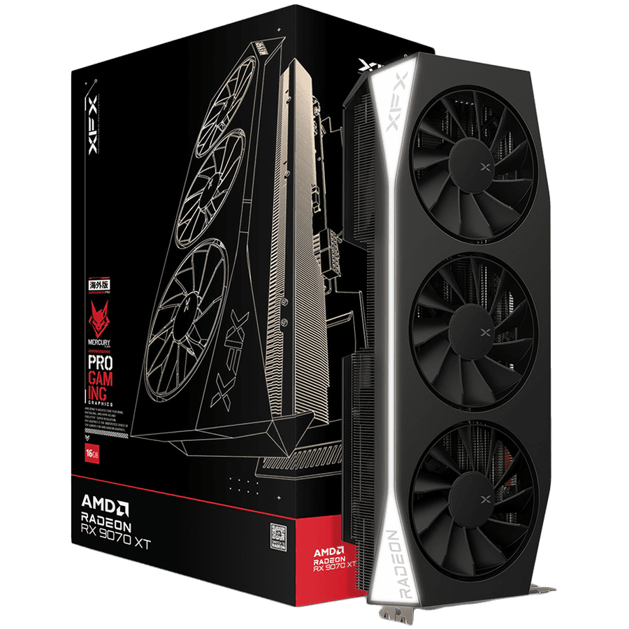 Mercury AMD Radeon RX 9070XT 16GB GDDR6 256-bit HDMI 3x DP