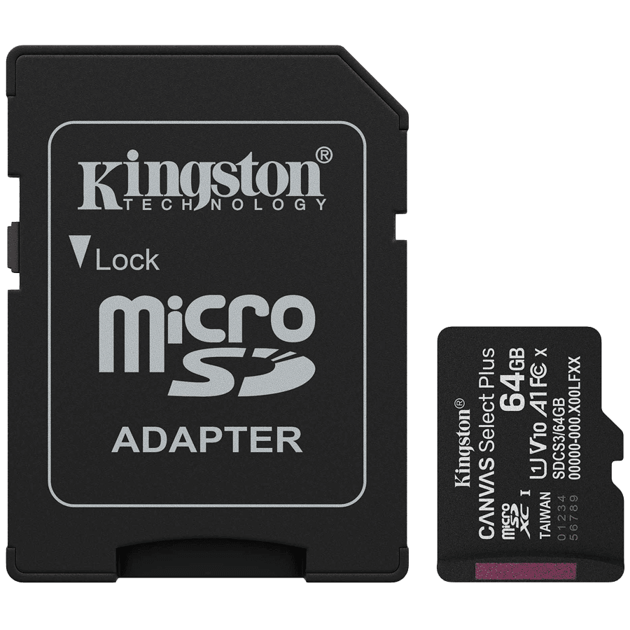 Canvas Select Plus 64 GB microSDXC + SD adapter