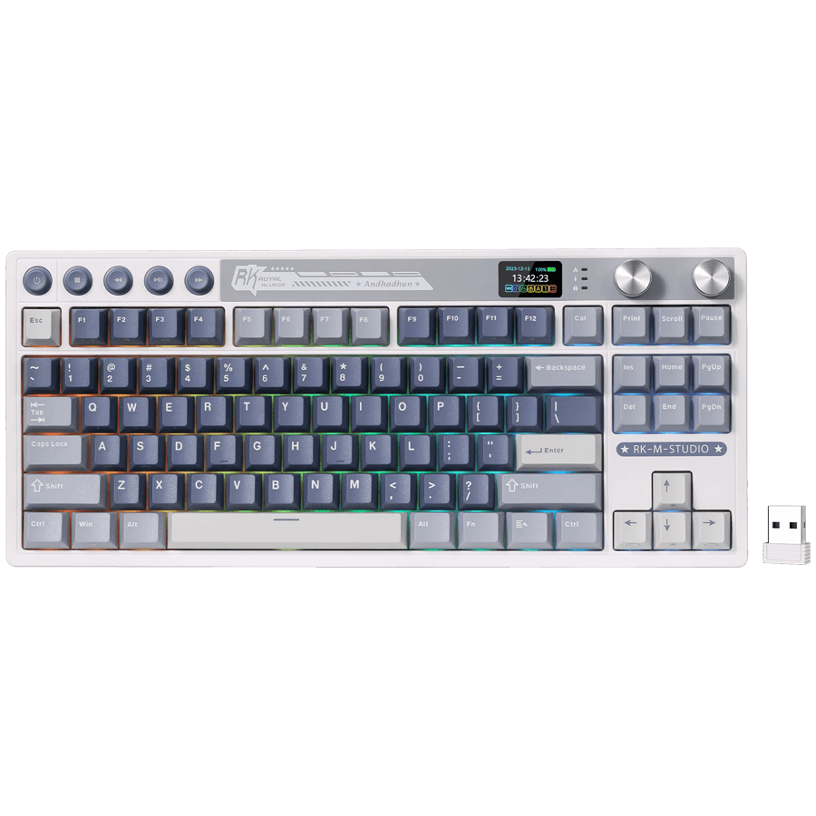 RK M87 Ocean Blue Gaming Beige