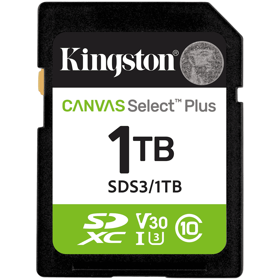 1TB SDXC Canvas Select Plus Gen3 150MB/s C10 UHS-I U3 V30