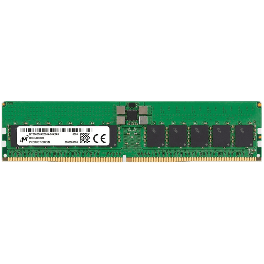 96GB 12GX80 DDR5 SDRAM MODULE COMMERCIAL STD GREEN 12V RDIMM