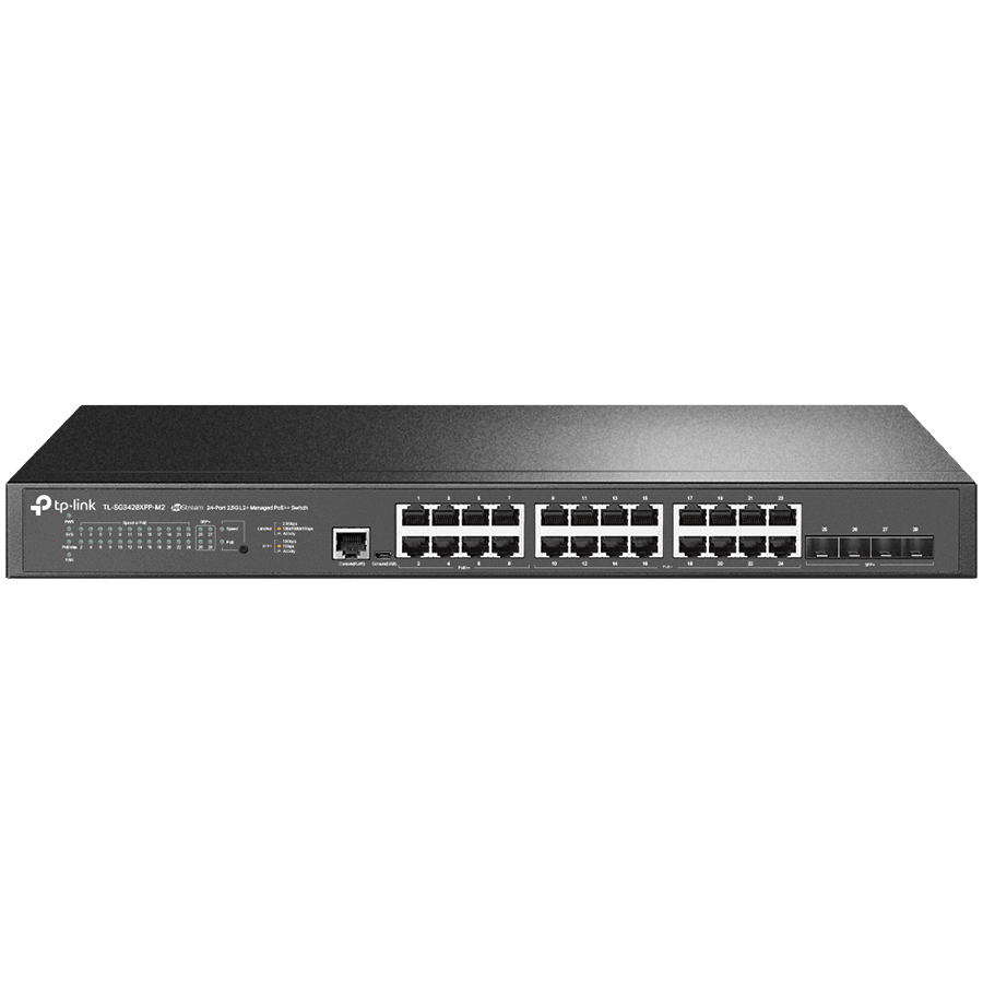 Omada 24-Port 2.5GBASE-T and 4-Port 10GE SFP+ L2+ Managed 16-Port PoE+…