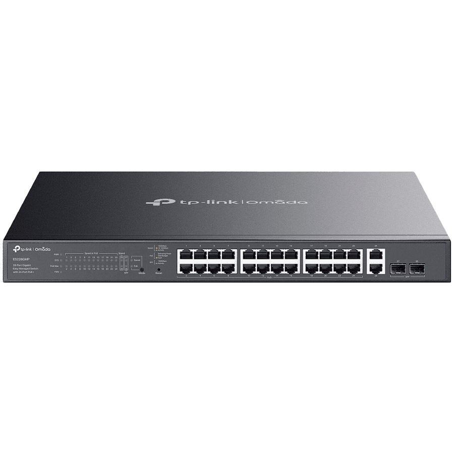 ES228GMP Omada 28-Port Gigabit Easy Managed 24-Port PoE+