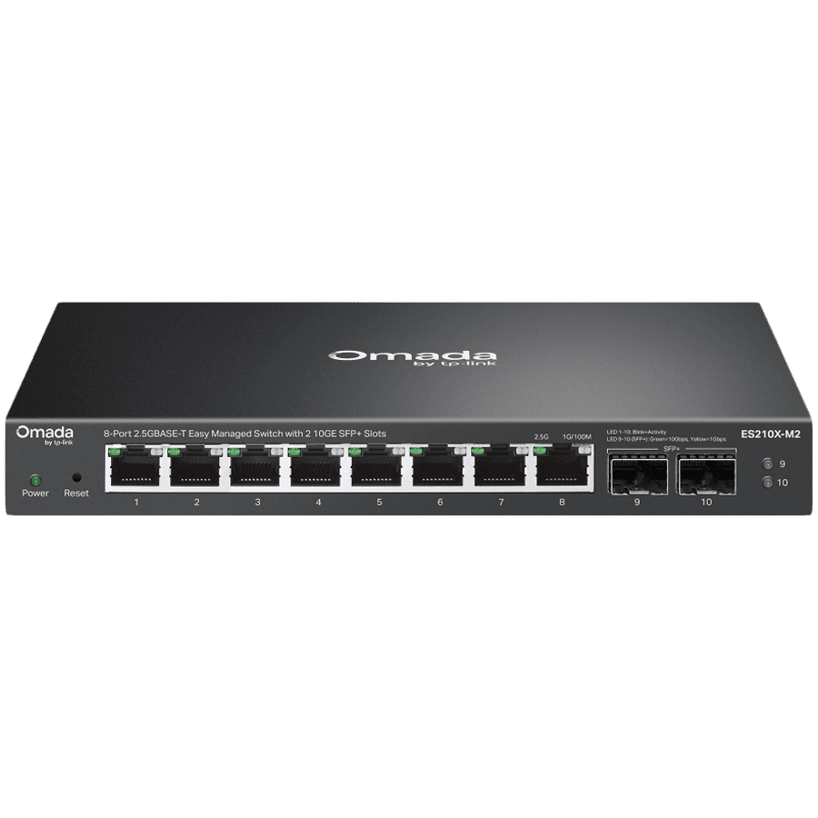 Omada 8 Port 2.5GBASE T Easy Managed 2 10GE SFP Slots