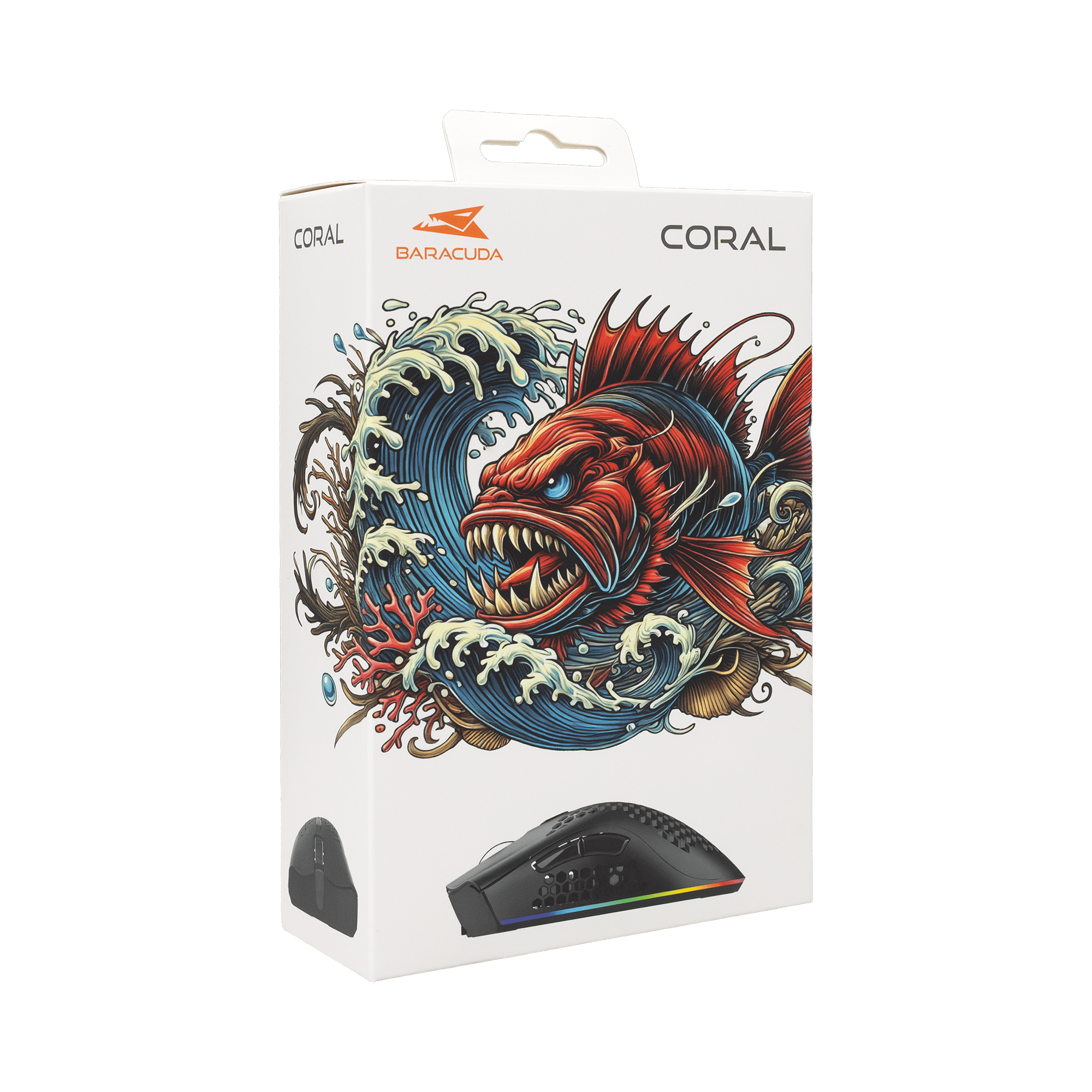 MIŠ BGM-031 CORAL CRNI / 12.800 dpi — fotografija 6