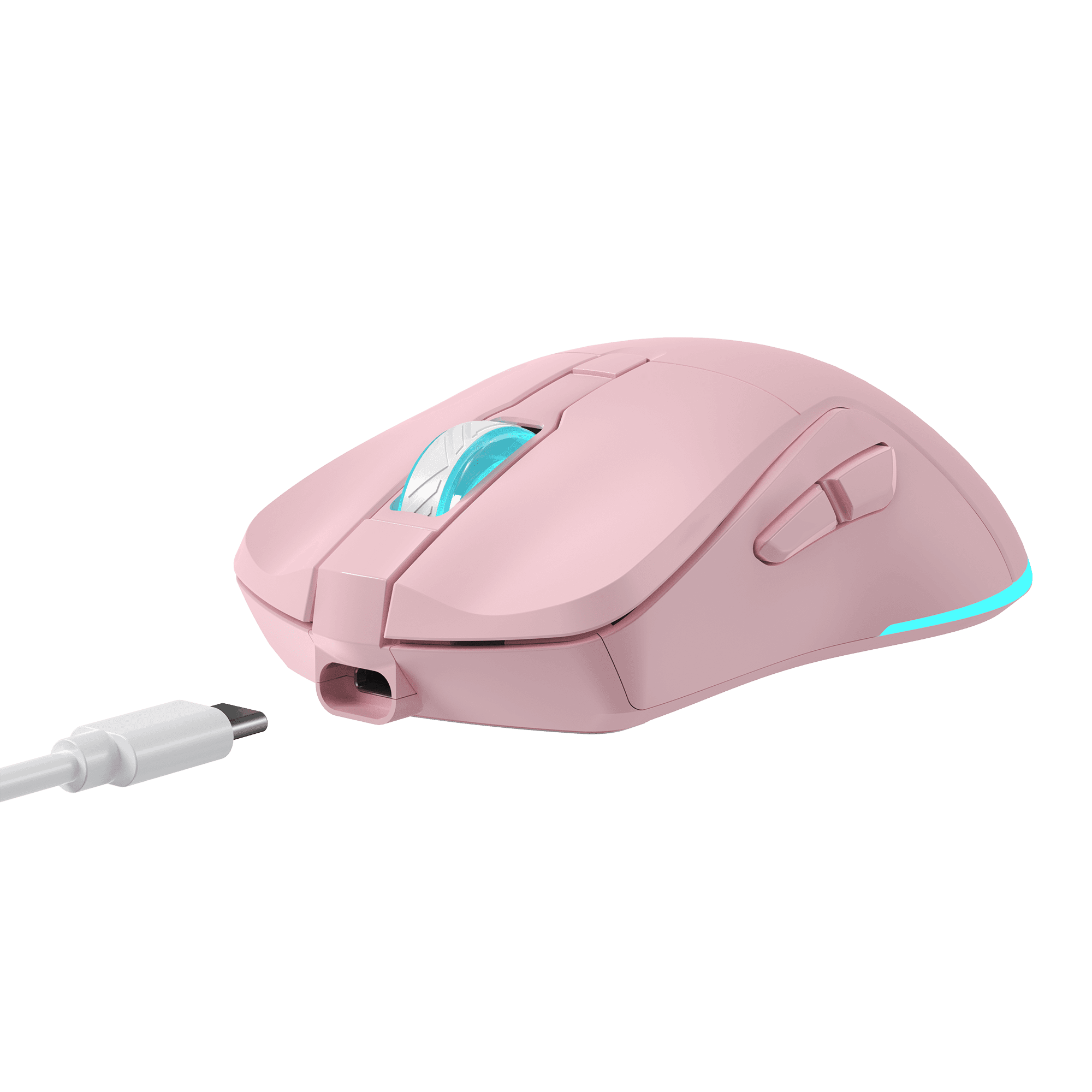 MIŠ BGM-124 TURTLE ROZA / 3200 dpi / Wireless — fotografija 3