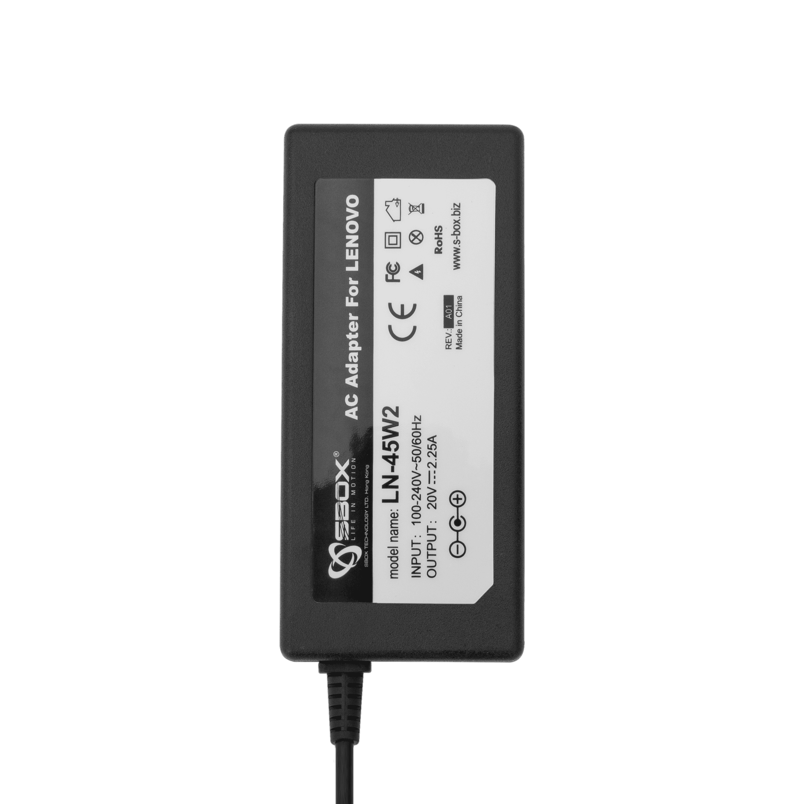 PUNJAČ ZA LENOVO LAPTOPE SBOX LN-45 20V-45W Round — fotografija 2