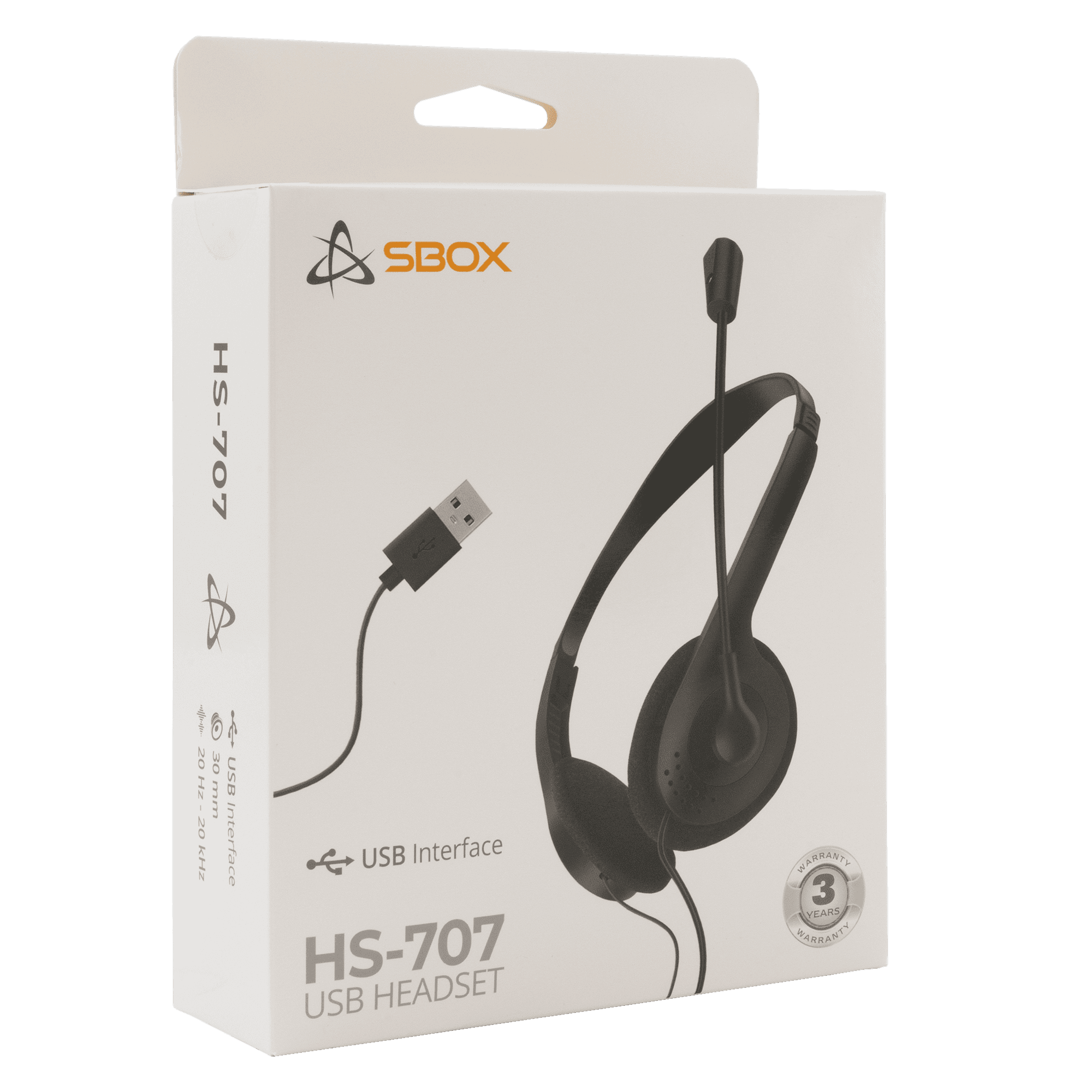 SLUŠALICE + MIKROFON SBOX HS-707 / USB — fotografija 2