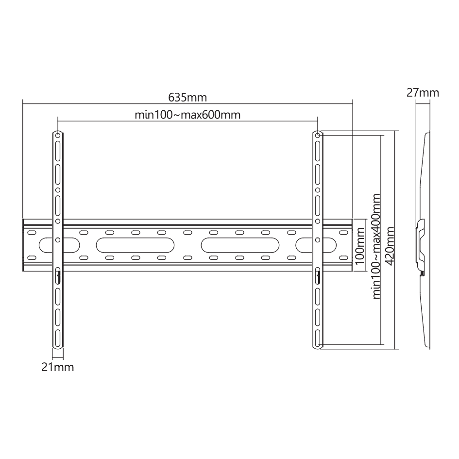 STALAK SBOX PLB-2546F-2 (37-80"/45kg/600x400) — fotografija 5