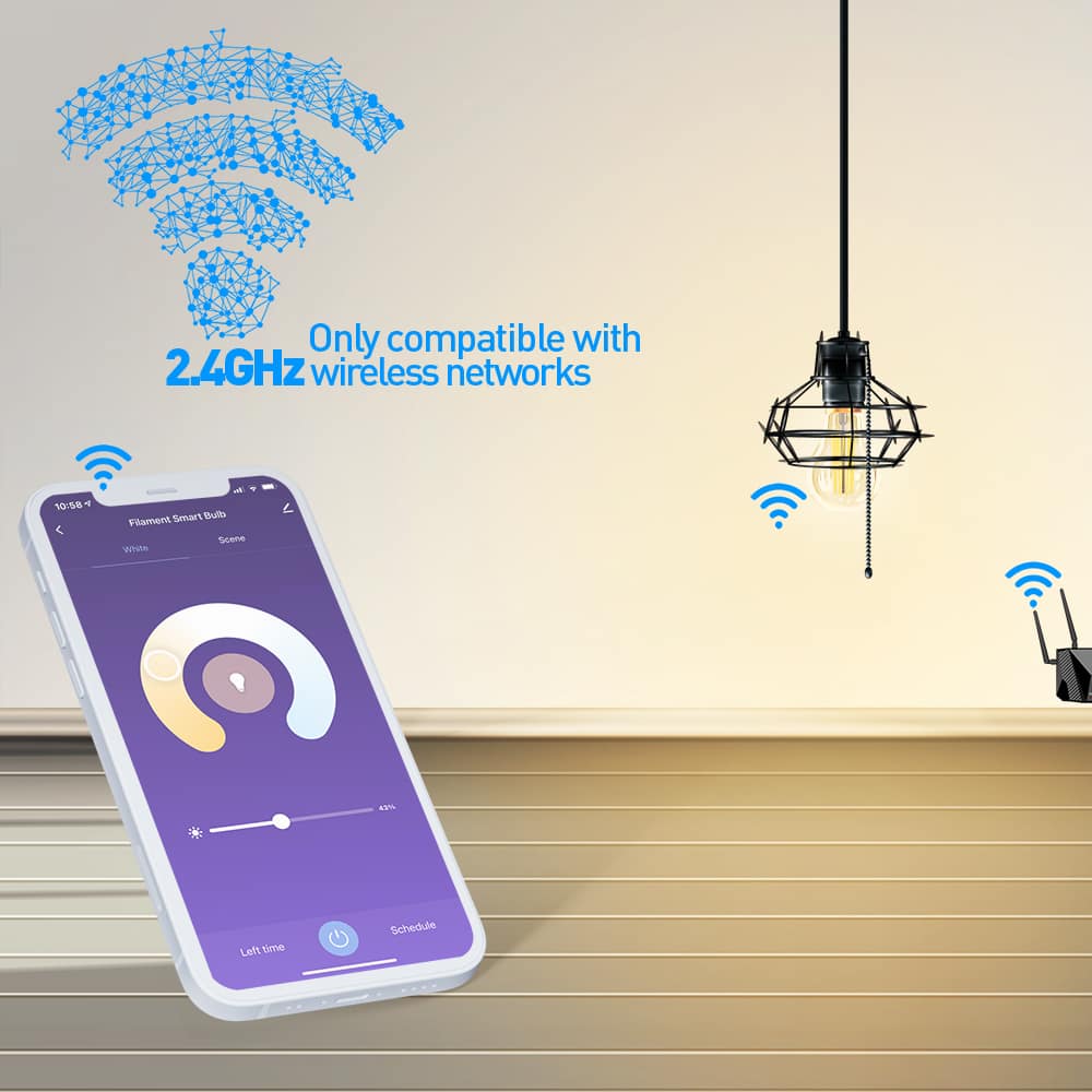 SMART WIFI FILAMENT BULB E27 — fotografija 3