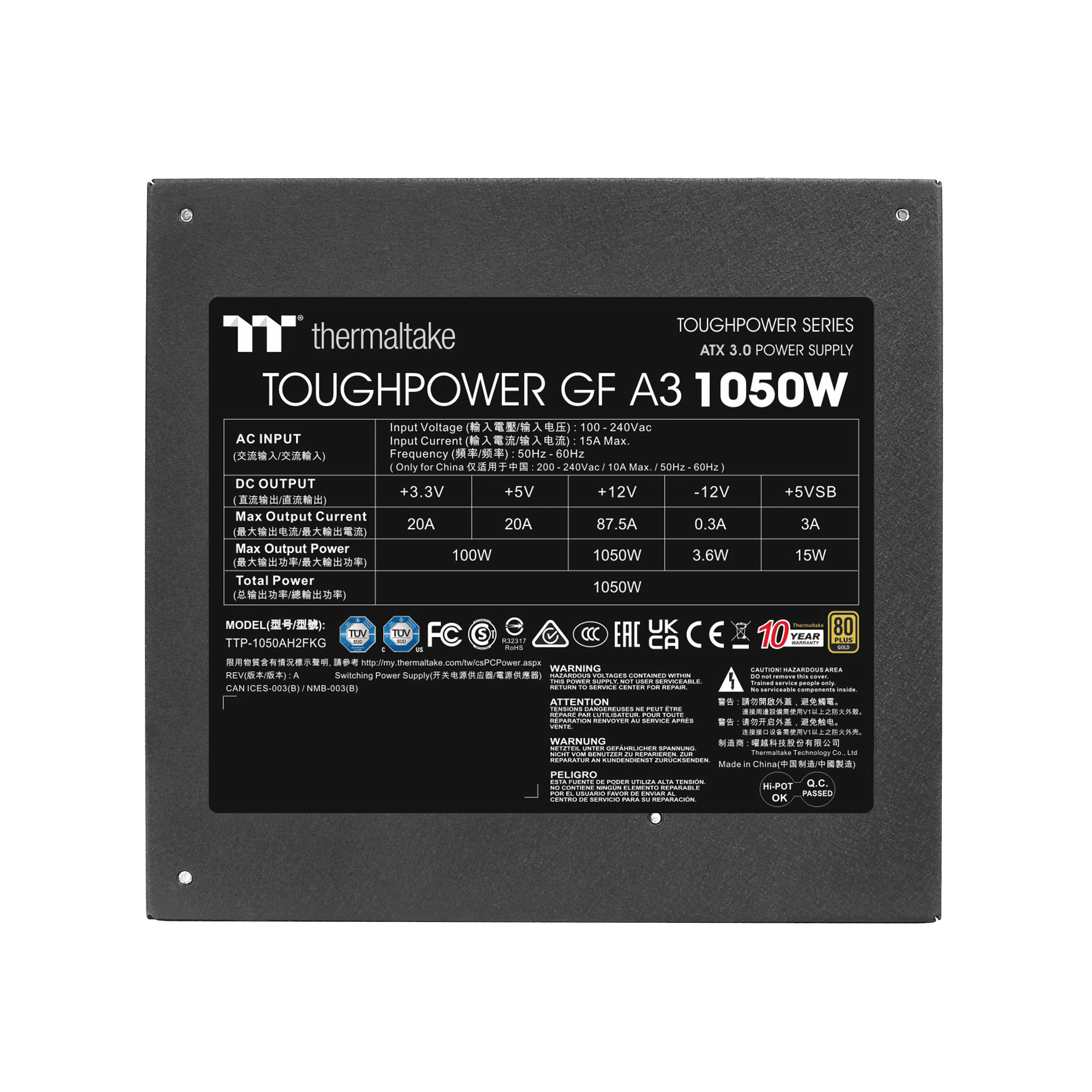 NAPAJANJE TOUGHPOWER GF A3 1050W — fotografija 4