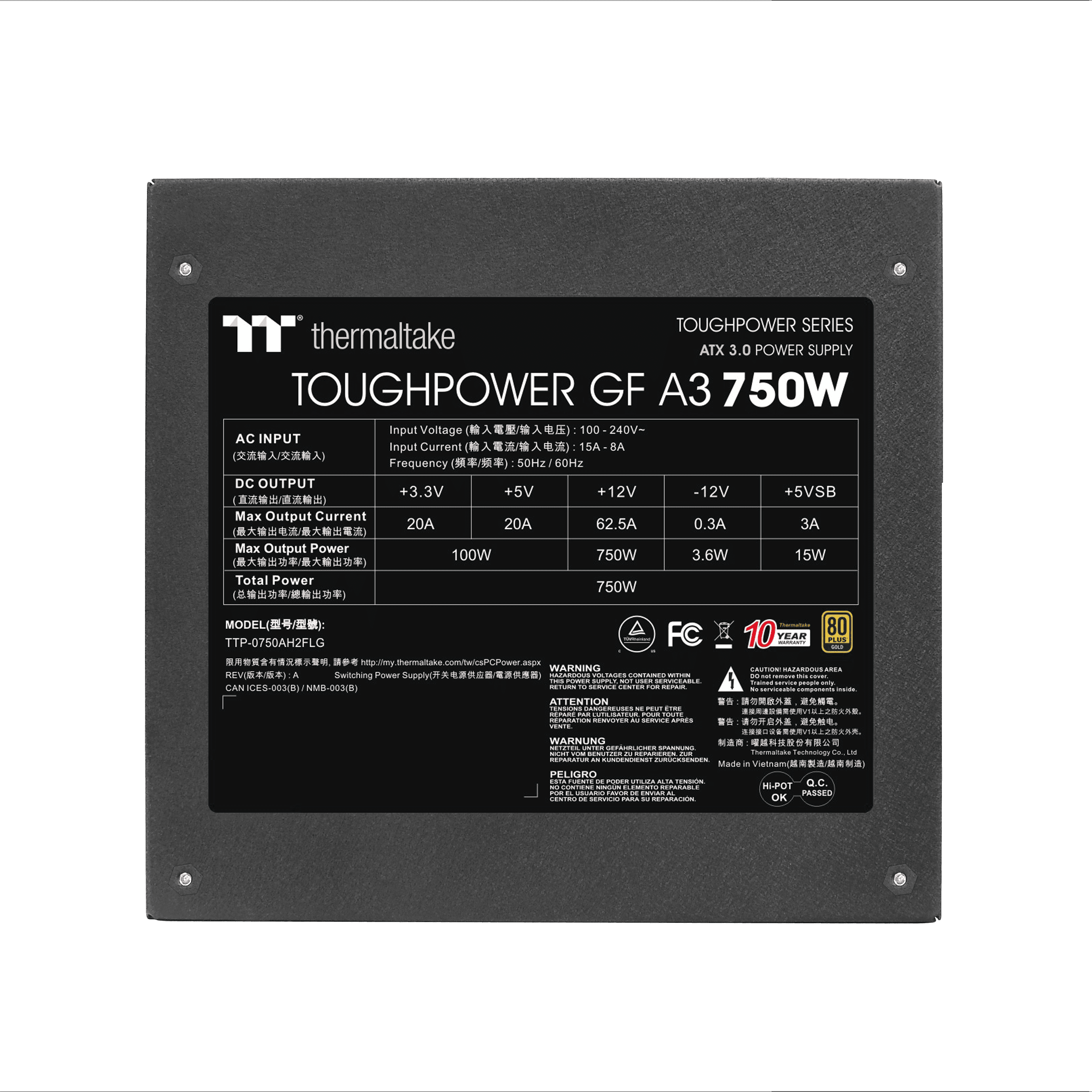 NAPAJANJE TOUGHPOWER GF A3 750W — fotografija 2