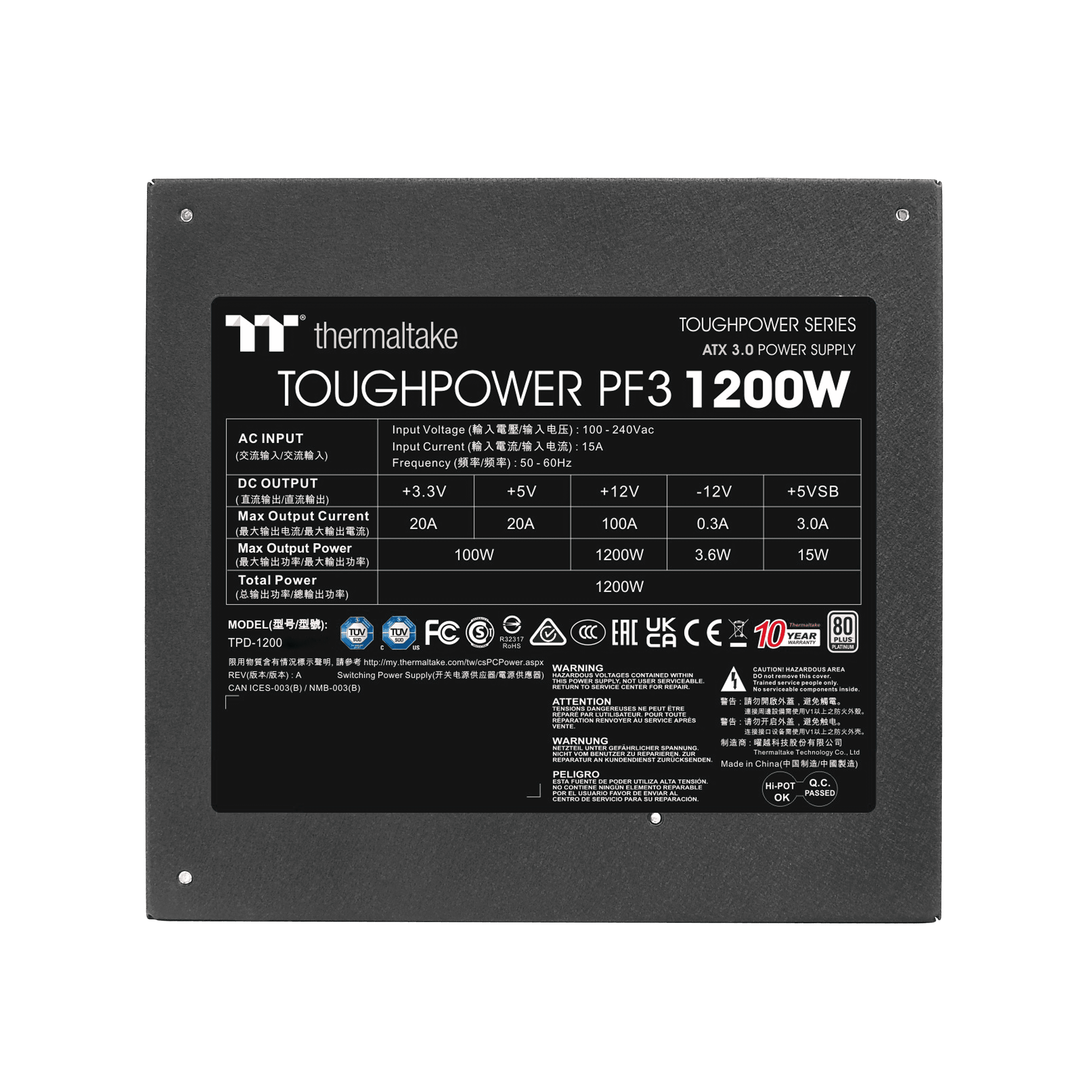 NAPAJANJE TOUGHPOWER PF3 1200W — fotografija 4