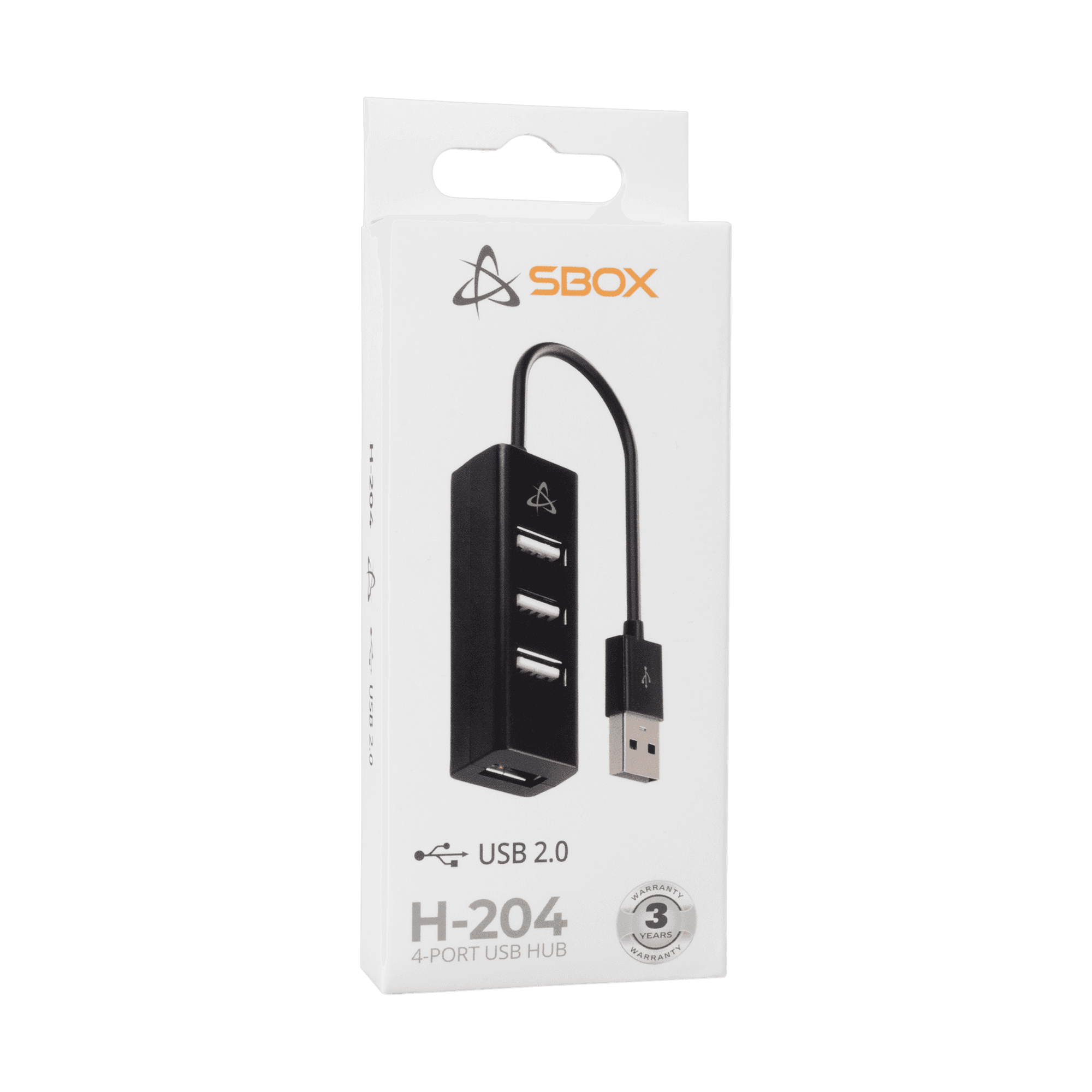 USB RAZDJELNIK SBOX H-204 Crni / USB-2.0 4 Ulaza — fotografija 3