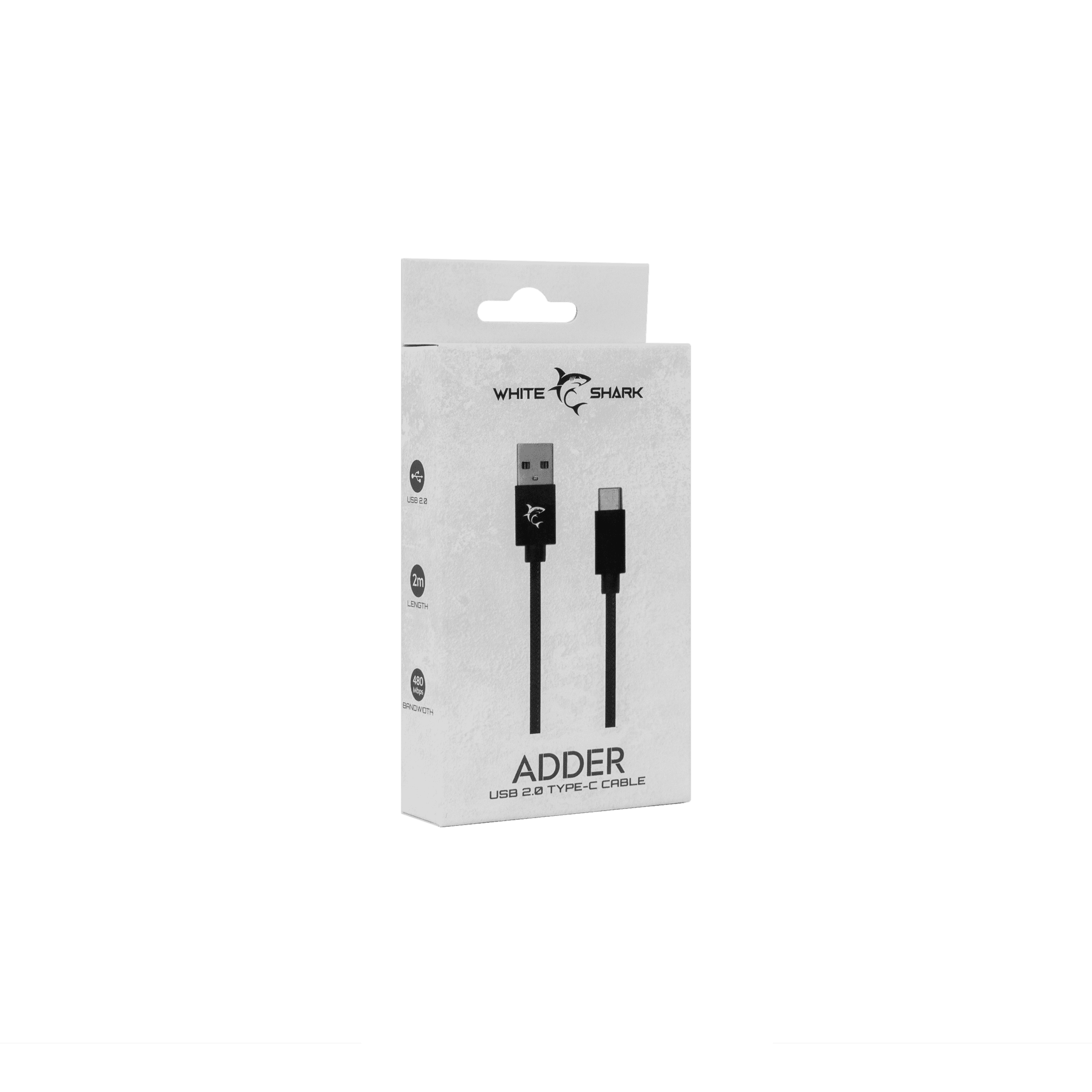 KABEL ADDER USB->TYPE-C 2.0 M/M 2M — fotografija 4