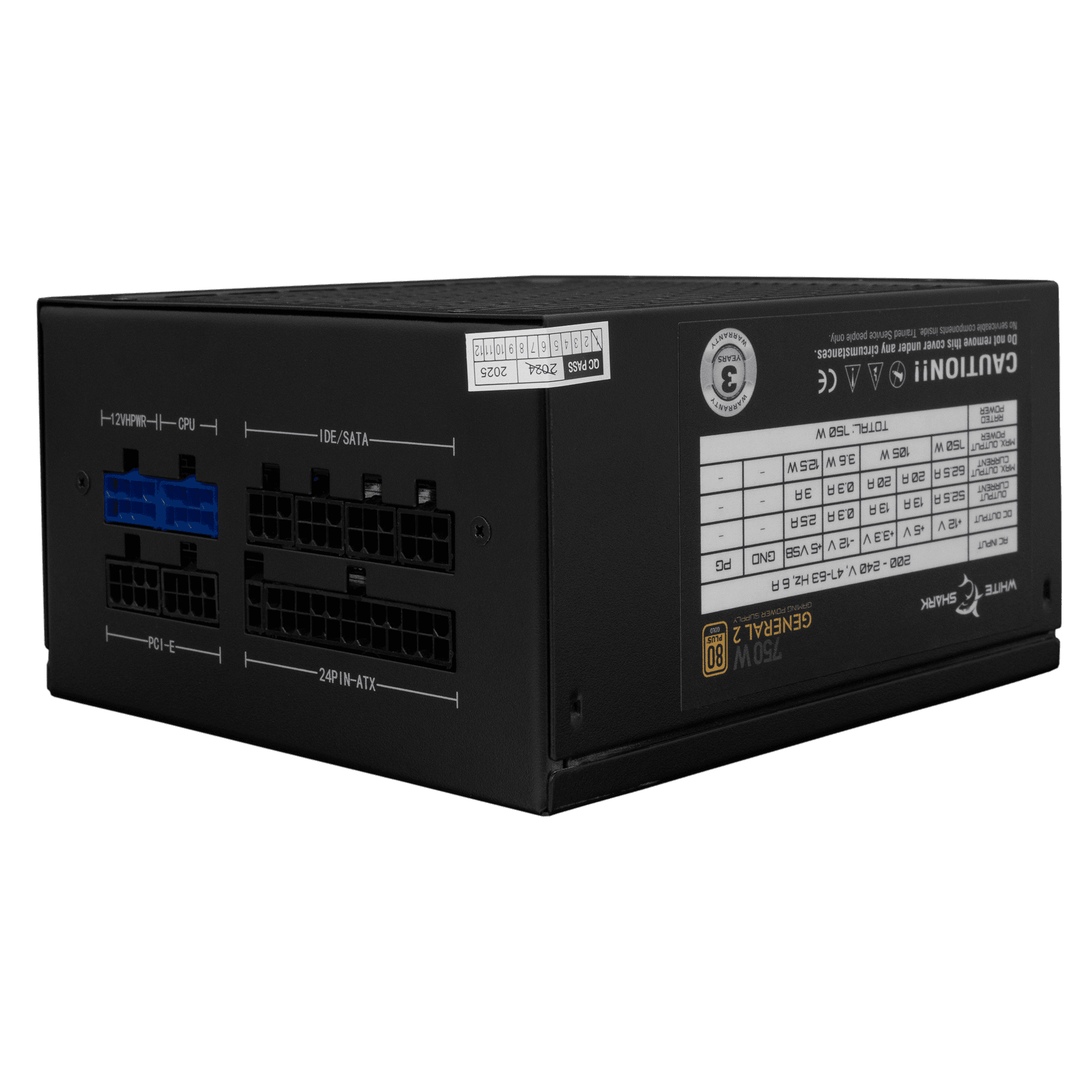 NAPAJANJE GPSU-750W GENERAL-2 750W 80+ GOLD Full Modular — fotografija 2