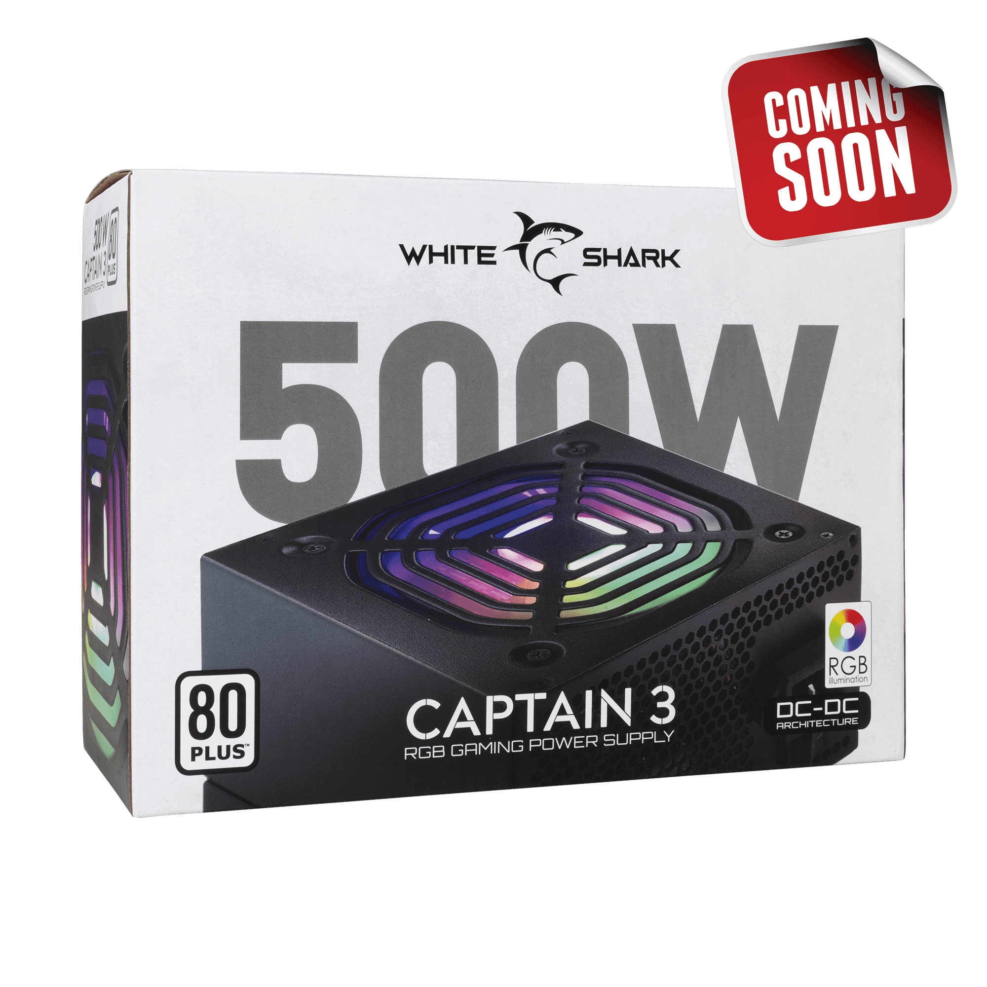 NAPAJANJE GPSU-W500F CAPTAIN-3 500W 80+ RGB — fotografija 7