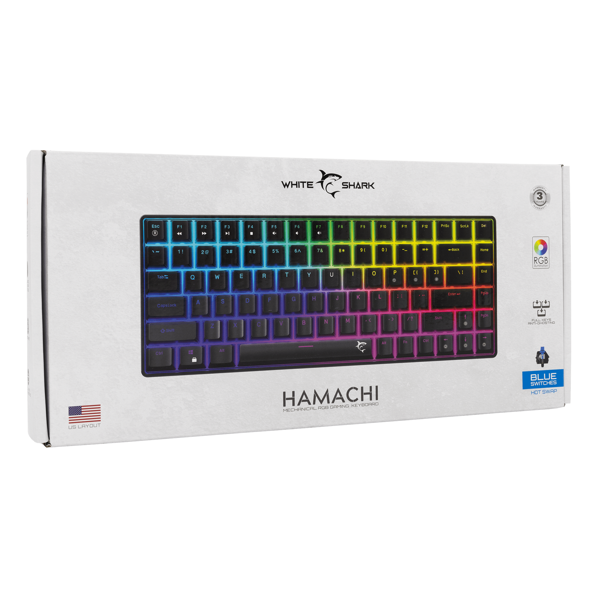 Tipkovnica GK-005121 HAMACHI Meh. RGB — fotografija 5
