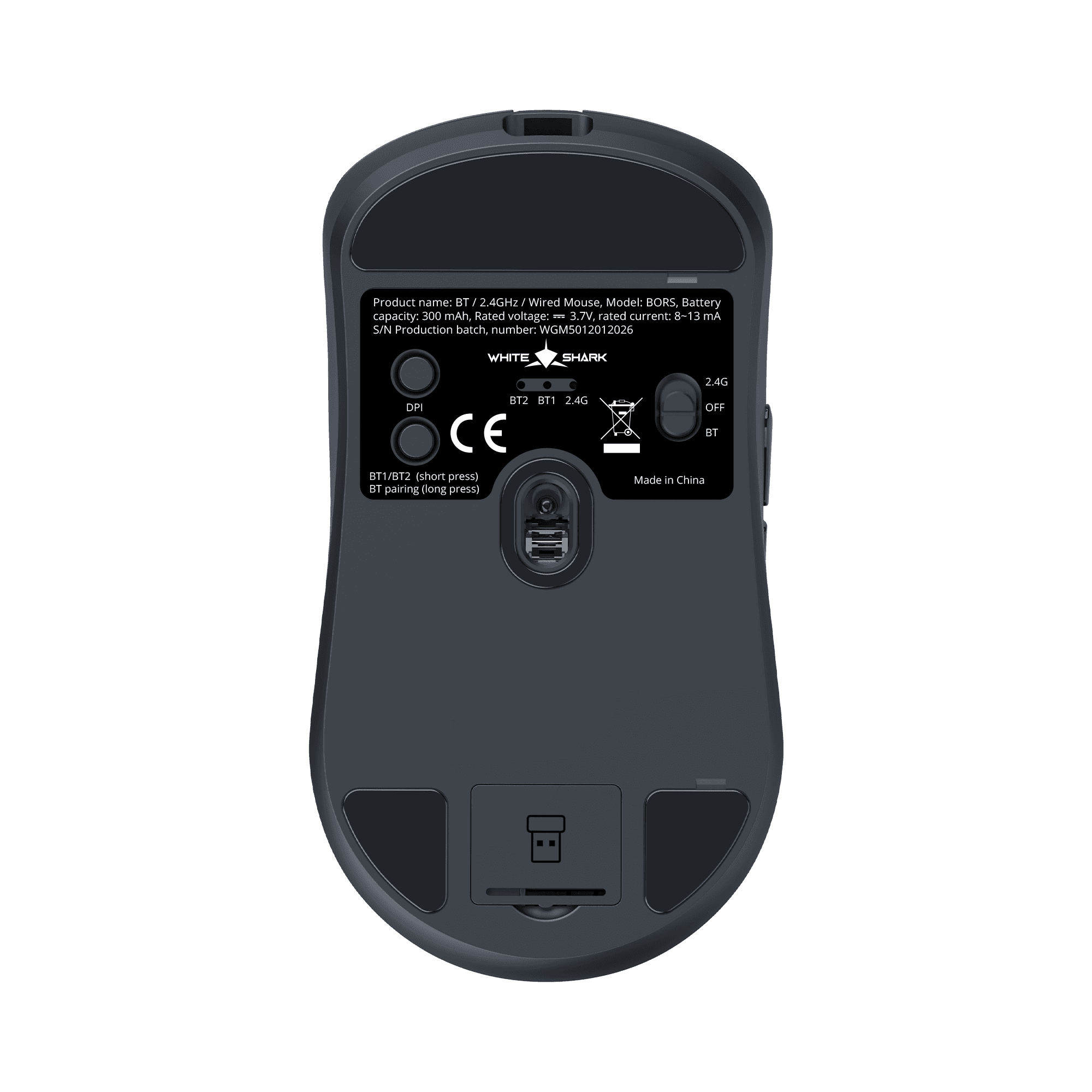 MIŠ WGM-5021 BORS / 12.000 DPI - Crni / Wireless — fotografija 6