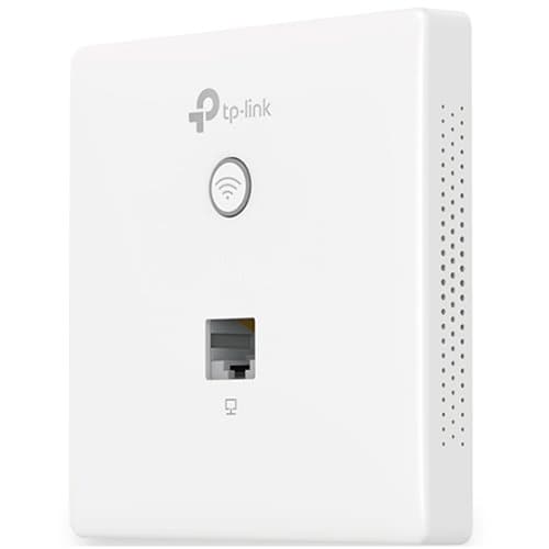 TP-Link EAP115-WALL 300Mbps Wireless N Wall-Plate Access Point, 300Mbps at 2.4GHz, 2 x 10/100Mbps LAN, 802.3af PoE Supported,Compatible with 86mm&EU Standard Junction Box, Centralized Man., Load Balance, Rate Limit, Captive Portal, 2 Int. Antennas