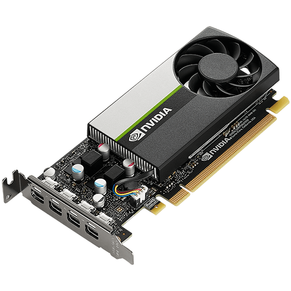 PNY NVIDIA T1000 4GB LowProfile OEM Version, PCI-Express 3.0 x16, LP, 4 GB GDDR6 128-bit, 4x Mini DP 1.4, 1x LP bracket