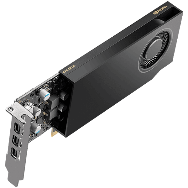 PNY NVIDIA A1000 8GB LowProfile OEM Version, PCI-Express 4.0 x16, LP, 8 GB GDDR6 128-bit, 4x Mini DP 1.4, 1x LP bracket