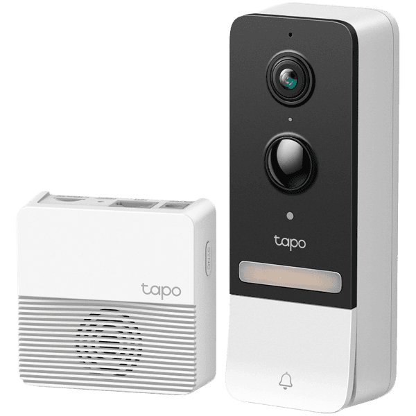Tapo Smart Battery Video Doorbell - Tapo D230S1 Water & Dust Resistant IP64,Anti-theft Alarm,Color Night Vision,2K 5MP Live View,Longer Battery Life
