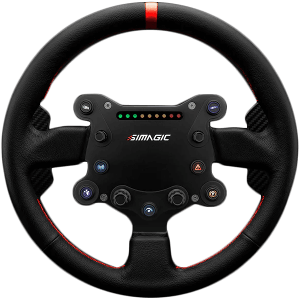 SIMAGIC GT Sport Steering Wheel, Shifter Paddles, Leather. S201