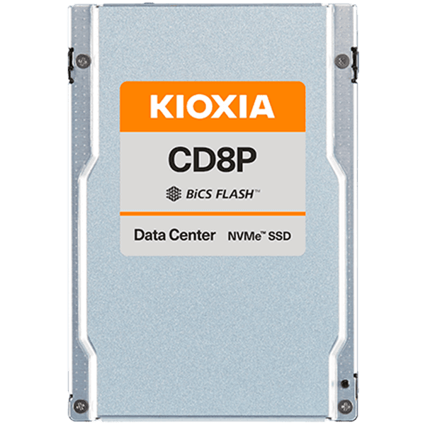 SSD Data Center Read Intensive KIOXIA CD8P-R 15.36TB PCIe Gen5 Single-port (128GT/s) NVMe 2.0, BiCS Flash TLC, 2.5" 15mm U.2, Read/Write: 12000/5500 MBps, IOPS 2000K/200K, DWPD 1
