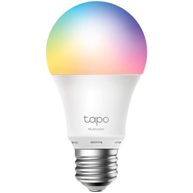 Tapo Smart WiFi Bulb, A60 sizeпјЊE27 base, 9.5W, 16 million colors, 2000k-6500k tunable white, 800 lumens brightness and dimmable, 802.11b/g/n 2.4G WiFi connection, work with 200-240 V, 50/60 Hz power voltage and frequency, work with Yandex Alice/Goo