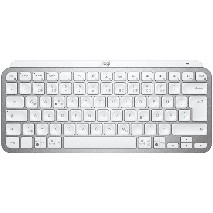 LOGITECH MX Keys Mini Minimalist Wireless Illuminated Keyboard - PALE GREY - Croatian layout