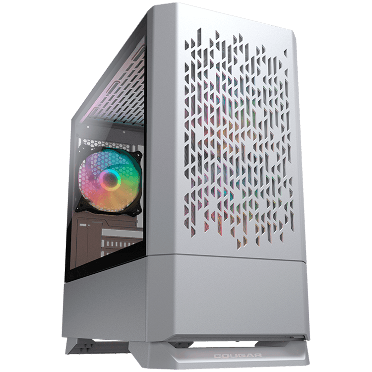 COUGAR MG140 Air RGB PC Case, Mini Tower, White