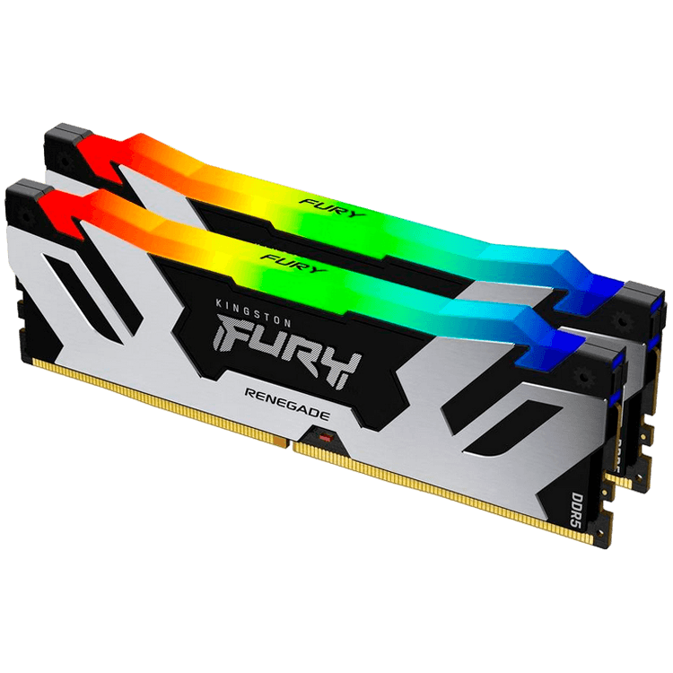 Kingston 48GB 8000MT/s DDR5 CL38 DIMM (Kit of 2) FURY Renegade RGB Silver