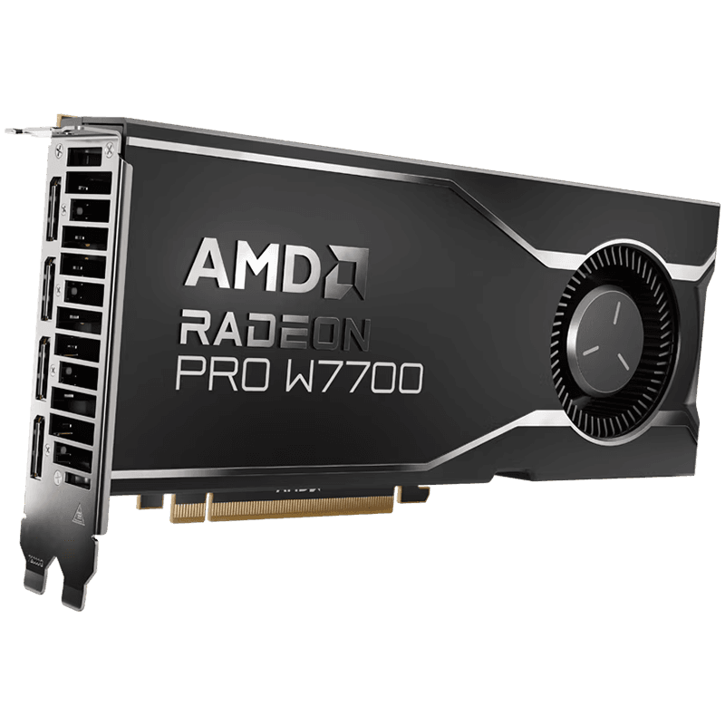 AMD Radeon PRO W7700 16GB GDDR6 256bit, 56.54TFLOPS, 18Gbps, 4x DP 2.1, Blower