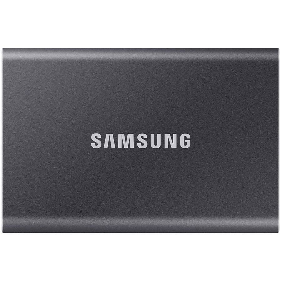 Samsung SSD T7 External 1TB, USB 3.2, 1050/1000 MB/s, included USB Type C-to-C and Type C-to-A cables, 3 yrs, iron gray