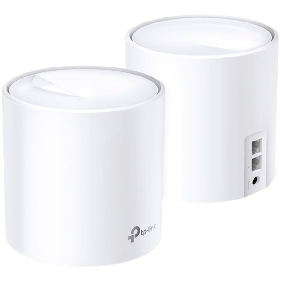 AX1800 Whole Home Mesh Wi-Fi System, Wi-Fi 6, 1201Mbps(2 streams) at 5GHz and 574Mbps (2 streams) at 2.4GHz, 2 Giga RJ-45 ports of each unit, support OFDMA, MU-MIMO, 802.11k/v/r seamless roaming, support WPA3, HomecareTM system, easy setup and manage