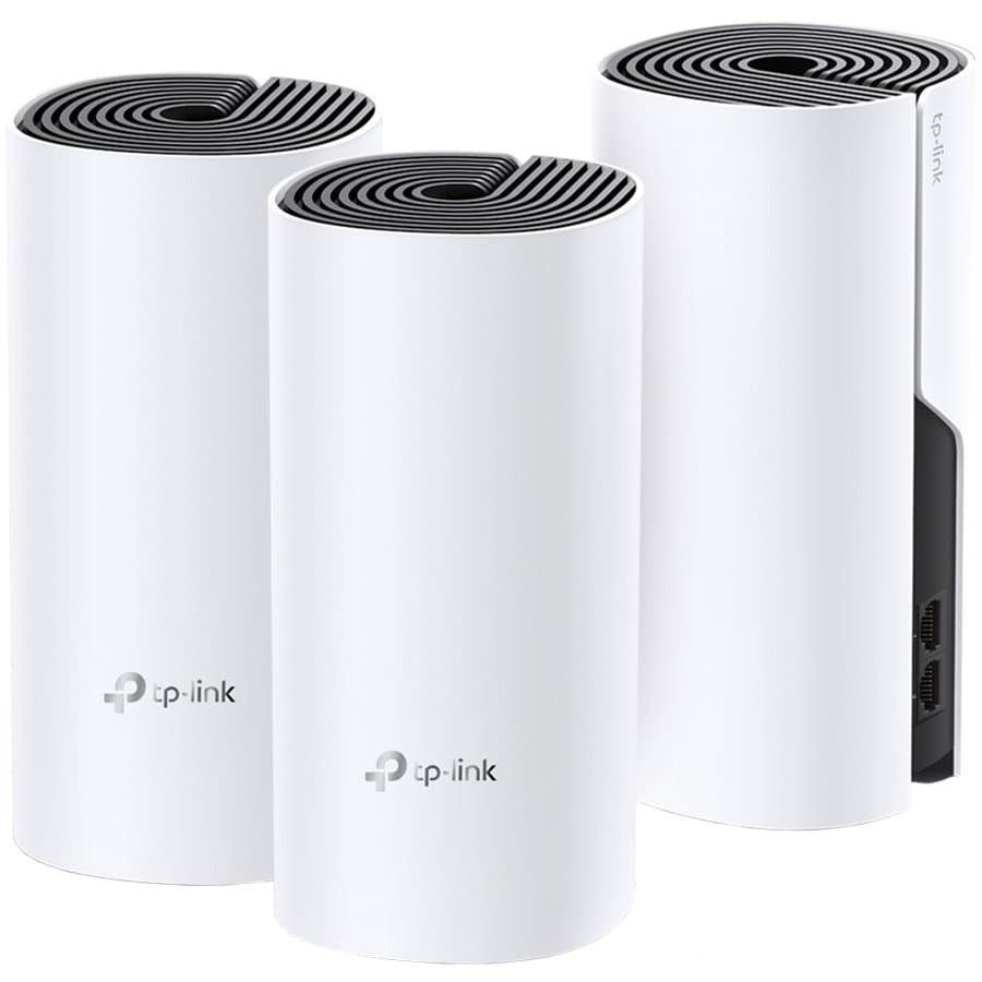 AC1200 Whole-Home Mesh Wi-Fi System, Qualcomm CPU, 867Mbps at 5GHz+300Mbps at 2.4GHz, 2 Gigabit Ports, 2 internal antennas, MU-MIMO, Beamforming, Parental Controls, Quality of Service, Reporting, Access Point Mode, IPv6 Ready, Assisted Setup, Deco Ap