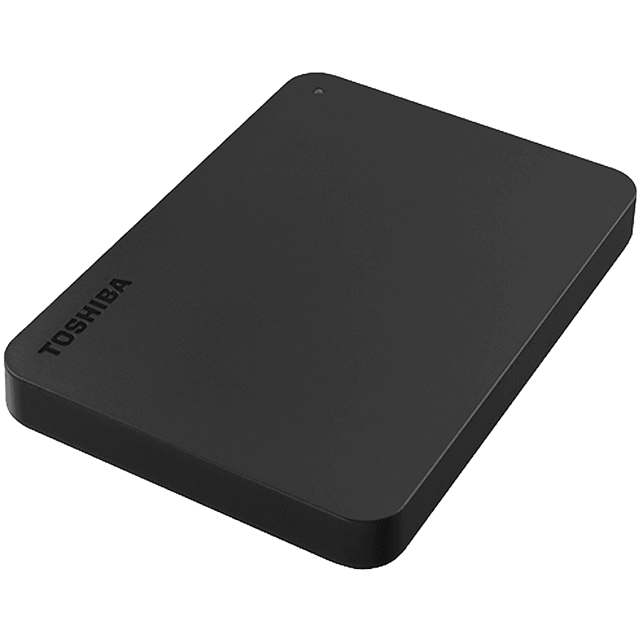 Toshiba External Hard Drive Canvio Slim (2.5'' 2TB, USB3.2 Gen 1, Black)
