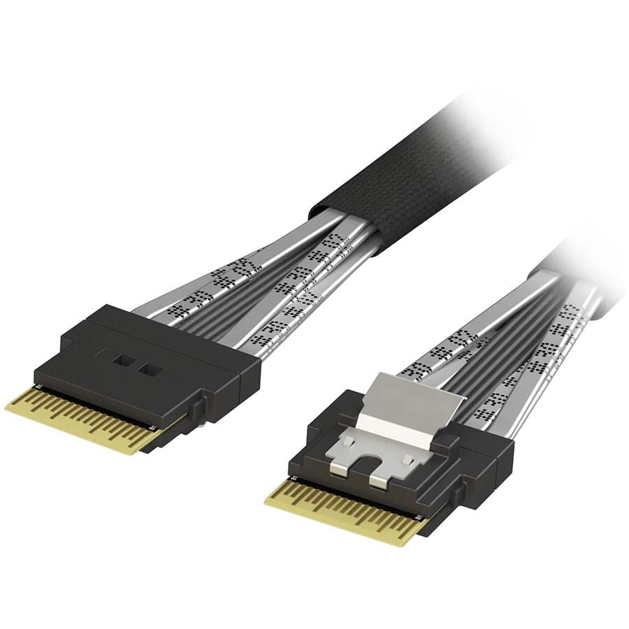 Broadcom LSI internal U.3 cable 1.0 m SlimLine x8 (SFF-8654) to 1x SlimLine x8 (SFF-8654)