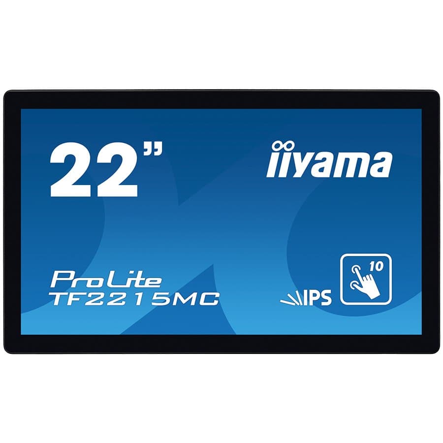 IIYAMA Monitor 21,5" PCAP Bezel Free 10P Touch with Anti-Finger print coating, 1920x1080, IPS panel, DisplayPort, HDMI, VGA, 315 cd/m² (with touch), 1000:1, 14ms, USB Interface, Through Glass (Gloves) mode, External Power Adapter, MultiTouch