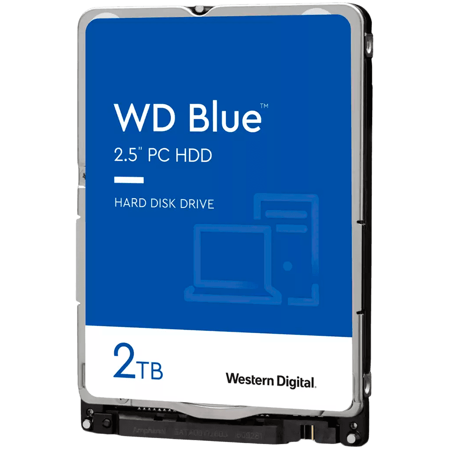 HDD Mobile WD Blue (2.5'', 2TB, 128MB, 5400 RPM, SATA 6 Gb/s)