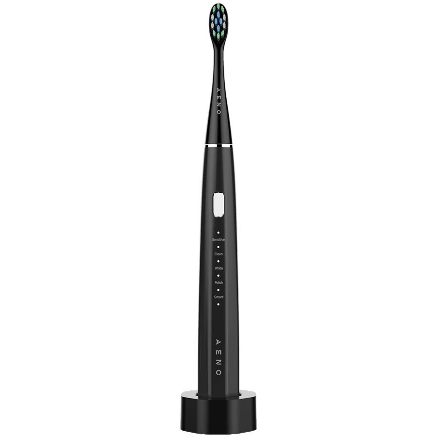 AENO SMART Sonic Electric toothbrush, DB2S: Black, 4modes +8 smart, wireless charging, 46000rpm, 90 days without charging, IPX7