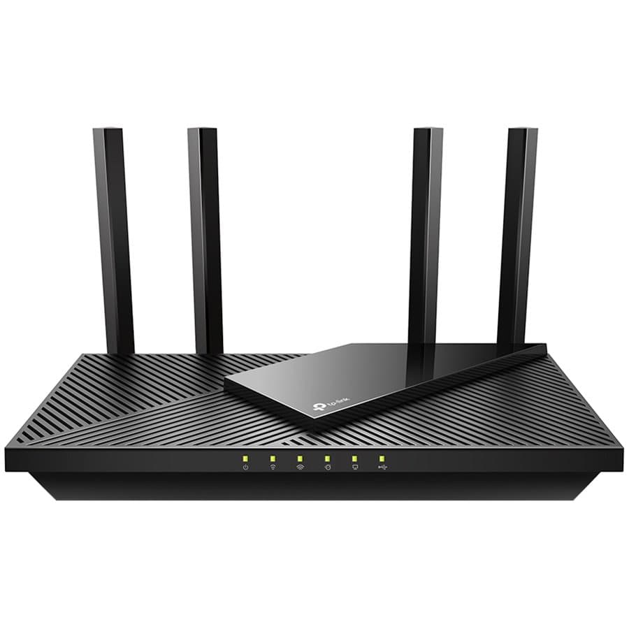 AX3000 Dual-Band Wi-Fi 6 RouterSPEED: 574 Mbps at 2.4 GHz + 2402 Mbps at 5 GHz SPEC: 4× Antennas, 1× Gigabit WAN Port + 4× Gigabit LAN Ports, USB 3.0 Port, 1024-QAM, OFDMA, HE160FEATURE: Tether App, WPA3, Access Point Mode, IPv6 Supported, IPTV,